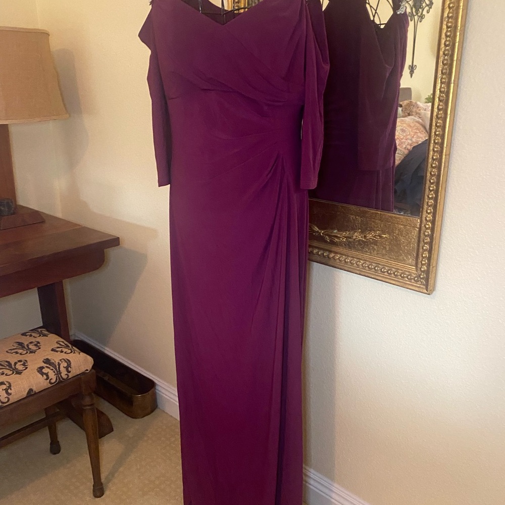 Elegant Purple Evening Gown